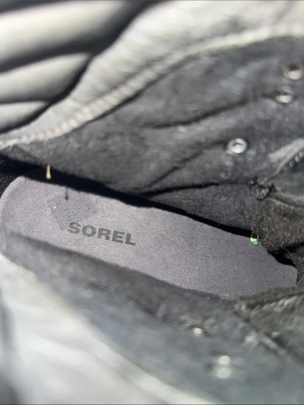 Authentic Sorel signature designer waterproof black leather boots sz 9.5